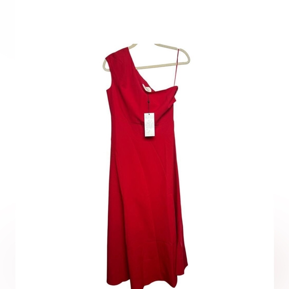 Tuckernuck x India Hicks Scarlet Carmen One Shoulder Midi Dress NWT Size S - Picture 7 of 15